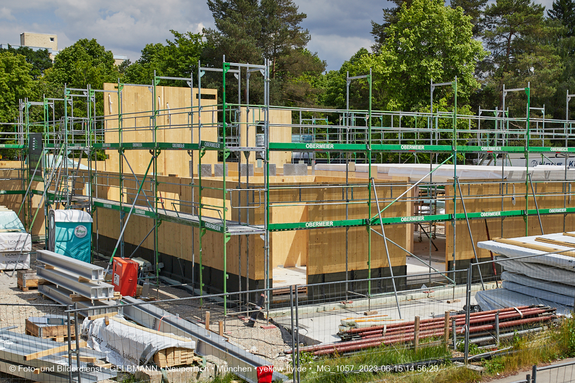 15.06.2023 - Neubau des Kindergartens und Hort für Kinder in der Quiddestraße in Neuperlach